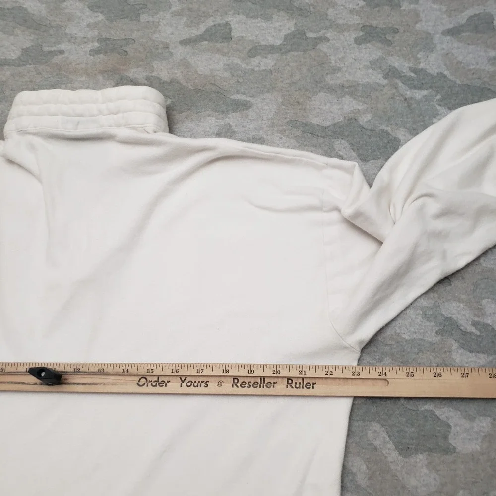 Vintage Spyder Shirt Mens XL White Y2k Quarter Zip Long Sleeve